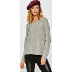 Vila - Sweter. Szare swetry damskie marki Vila, s, bez wzorów, z elastanu, z krótkim rękawem, krótkie, bez kaptura. W wyprzedaży za 79,90 zł.