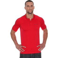 Brubeck Koszulka męska polo Prestige z krótkim rękawem czerwona r. L (SS10920). Czerwone koszulki polo męskie marki Brubeck, m, z krótkim rękawem. Za 171,23 zł.