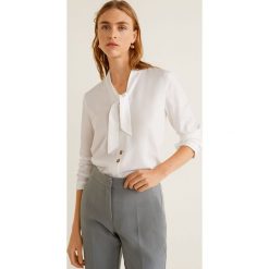 Mango - Koszula Jane. Szare koszule wiązane damskie Mango, l, z lyocellu, z długim rękawem. Za 139,90 zł.