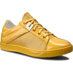 Sneakersy GINO ROSSI - Cola DPG809-N99-0600-2100-0 11. Żółte półbuty damskie Gino Rossi, ze skóry. W wyprzedaży za 219,00 zł.