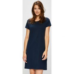 Lauren Ralph Lauren - Koszula nocna. Niebieskie piżamy damskie marki Lauren Ralph Lauren, s, bez wzorów, z bawełny, z krótkim rękawem. W wyprzedaży za 169,90 zł.