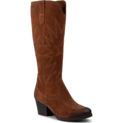 Kozaki SIMEN - 2170A W.Rudy/L.Sahara Brąz. Pomarańczowe kozaki damskie Simen, ze skóry, bez obcasa, bez zapięcia. W wyprzedaży za 359,00 zł.
