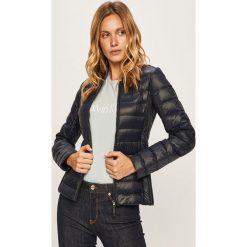 Armani Exchange - Kurtka puchowa. Niebieskie kurtki damskie Armani Exchange, s, bez wzorów, z materiału, krótkie. W wyprzedaży za 399,90 zł.