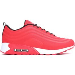 Czerwone Buty Sportowe Living The Dream. Czerwone halówki męskie Born2be, z materiału, na sznurówki. Za 109,99 zł.