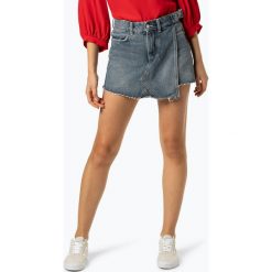 Guess Jeans - Damskie krótkie spodenki jeansowe, niebieski. Niebieskie szorty damskie Guess Jeans, z aplikacjami, z jeansu. Za 349,95 zł.