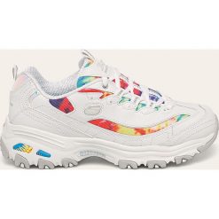 Skechers - Buty. Białe buty sportowe damskie Skechers, ze skóry. W wyprzedaży za 229,90 zł.