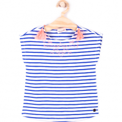Koszulka. Niebieskie t-shirty chłopięce marki COCCODRILLO, z aplikacjami, z bawełny, z kapturem, z długim rękawem. Za 29,90 zł.