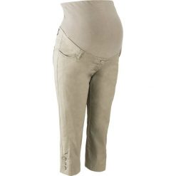 Spodnie ciążowe: Spodnie ciążowe rybaczki bonprix new khaki