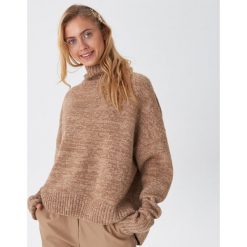 Sweter z golfem oversize - Brązowy. Pomarańczowe swetry damskie House, s, bez wzorów, bez rękawów, bez kaptura. Za 119,99 zł.