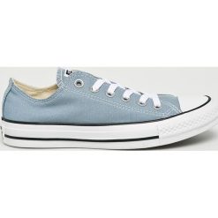Converse - Tenisówki. Niebieskie tenisówki damskie marki Converse, z materiału, na sznurówki. W wyprzedaży za 199,90 zł.