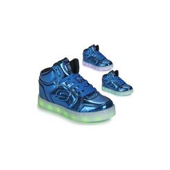 Buty Dziecko Skechers ENERGY LIGHTS- ELIPTIC. Niebieskie trampki dziewczęce Skechers, bez wzorów, bez zapięcia. Za 144,50 zł.