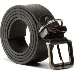 Pasek Męski TRUSSARDI JEANS - Belt H. 3,5 Tumbled 71L00113 K299. Czarne paski męskie Trussardi Jeans, w paski, z jeansu. W wyprzedaży za 209,00 zł.