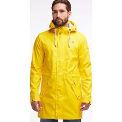 Parka przeciwdeszczowa w kolorze żółtym. Żółte płaszcze męskie marki Schmuddelwedda, s, bez wzorów, bez kaptura. W wyprzedaży za 300,95 zł.