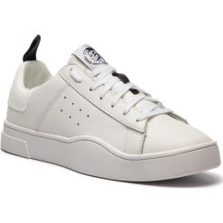 Sneakersy DIESEL - S-Clever Low Y01748 P1729 H0038 White/White. Białe sneakersy męskie Diesel, na co dzień, bez wzorów, ze skóry, bez zapięcia. W wyprzedaży za 379,00 zł.