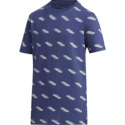 MŁODZIEŻOWA KOSZULKA ADIDAS (146). Niebieskia koszulki męskie Adidas, m, bez wzorów, z bawełny, młodzieżowe, z klasycznym kołnierzykiem, bez rękawów. Za 59,99 zł.