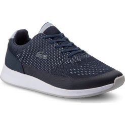 Sneakersy LACOSTE - Chaumont 118 3 Spw 7-35SPW00257E9 Nvy/Lt Blu. Niebieskie półbuty damskie marki Lacoste, bez wzorów, ze skóry ekologicznej, bez obcasa, na płaskiej podeszwie, bez zapięcia. W wyprzedaży za 359,00 zł.