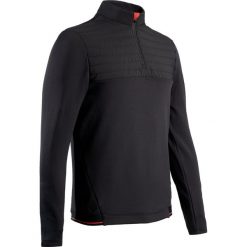 Bluza polarowa do golfa męska. Czarne bluzy męskie INESIS, xl, bez wzorów, z elastanu, z golfem, bez rękawów, bez kaptura. Za 119,99 zł.