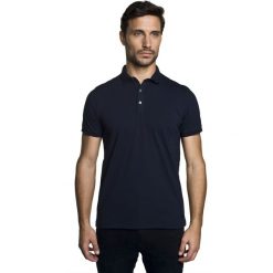 Koszulka polo milo granatowy. Niebieskie koszulki męskie Recman, m, bez wzorów, polo, bez rękawów. Za 119,00 zł.