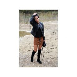 Button zipper skirt spódniczka. Pomarańczowe spódniczki damskie Button, xs, bez wzorów, z materiału. Za 199,00 zł.