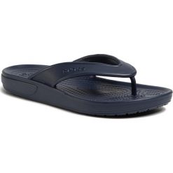 Japonki CROCS - Classic II Flip 206119 Navy. Niebieskie klapki damskie Crocs, bez wzorów, z tworzywa sztucznego. Za 89,00 zł.