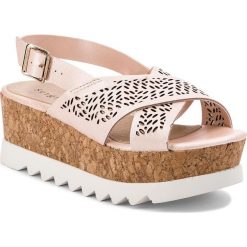 Sandały SERGIO BARDI - Buttrio SS127314418KD 721. Różowe klapki damskie Sergio Bardi, bez wzorów, ze skóry ekologicznej, bez obcasa. W wyprzedaży za 169,00 zł.