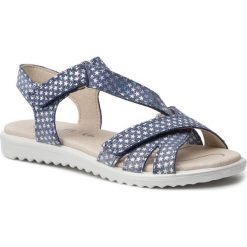 Sandały SUPERFIT - 4-00004-80 S Blau. Niebieskie sandały dziewczęce Superfit, z zamszu, bez zapięcia. Za 269,00 zł.