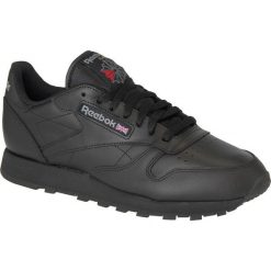 Reebok Classic Lthr 2267 47 Czarne. Czarne buty sportowe męskie Reebok, ze skóry. W wyprzedaży za 279,99 zł.