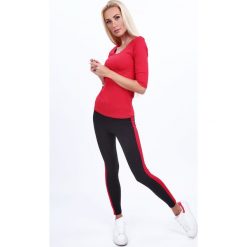 Czarne legginsy ocieplane z lampasami 1390. Czarne legginsy damskie Fasardi, s, bez wzorów. Za 49,00 zł.