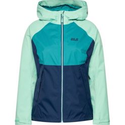 Kurtka przeciwdeszczowa Jack Wolfskin Mount Isa 1111331. Zielone kurtki damskie Jack Wolfskin, s, bez wzorów, bez kaptura. W wyprzedaży za 559,00 zł.