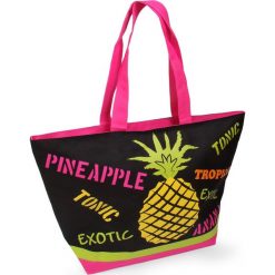 Torba plażowa Acapulco Ananas. Szare torby plażowe Astratex. Za 47,99 zł.