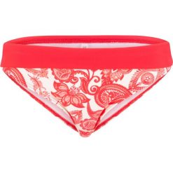 Figi bikini bonprix różowo-biały z nadrukiem. Różowe stroje kąpielowe damskie bonprix, z nadrukiem. Za 21,99 zł.