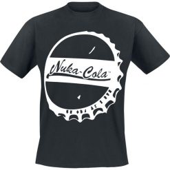 Fallout 4 - Nuka-Cola Bottle Cap T-Shirt czarny. Czarne t-shirty męskie z nadrukiem Fallout, l, z okrągłym kołnierzem. Za 79,90 zł.