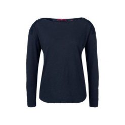 S.Oliver T-Shirt Damski 34 Ciemnoniebieski. Czarne t-shirty damskie S.Oliver, s, z długim rękawem. W wyprzedaży za 55,00 zł.