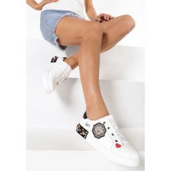 Białe Trampki Humphrey. Białe trampki i tenisówki damskie Born2be, bez wzorów, bez zapięcia. W wyprzedaży za 29,99 zł.