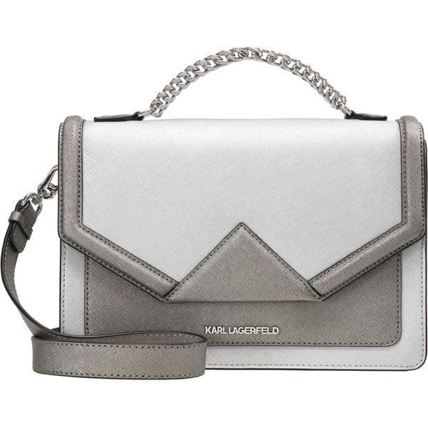 KARL LAGERFELD KLASSIK SHOULDER BAG Torebka silver