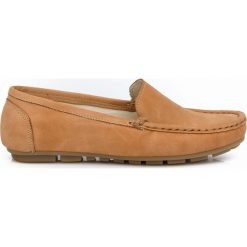 Mokasyny damskie - skóra naturalna - model 001 – kolor camelowy. Szare mokasyny damskie Zapato, do pracy, na lato, bez wzorów, z jeansu, klasyczne, na niskim obcasie, na płaskiej podeszwie, bez zapięcia. Za 310,00 zł.