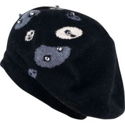 Beret damski Kaszmirowa błyskotka czarny (cz13119). Czarne berety damskie marki Art of Polo, z kaszmiru. Za 49,91 zł.