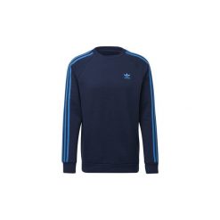 Swetry adidas Bluza z zaokrąglonym dekoltem 3-Stripes. Niebieskie bluzy męskie Adidas, m, bez wzorów, bez kołnierzyka, bez rękawów, bez kaptura. Za 199,00 zł.