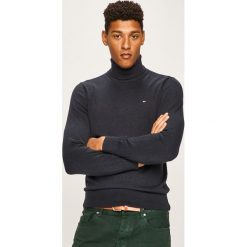 Tommy Hilfiger - Sweter. Czarne swetry męskie TOMMY HILFIGER, s, bez wzorów, z jedwabiu, z golfem, bez kaptura. Za 519,90 zł.