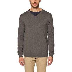 Sweter w kolorze ciemnoszarym. Szare swetry męskie Esprit Men, s, bez wzorów, z bawełny, bez kołnierzyka, bez kaptura. W wyprzedaży za 56,95 zł.