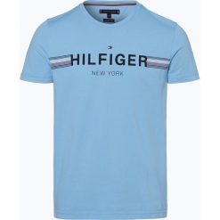 Tommy Hilfiger - T-shirt męski, niebieski. Niebieskie t-shirty męskie TOMMY HILFIGER, xl, bez wzorów, z dżerseju, bez kołnierzyka. Za 179,95 zł.