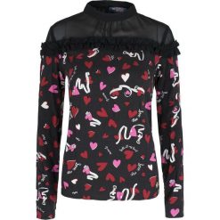 Bluzka Trussardi Jeans. Czarne bluzki damskie m, bez wzorów, z jeansu, klasyczne, z włoskim kołnierzykiem, bez rękawów. Za 199,00 zł.