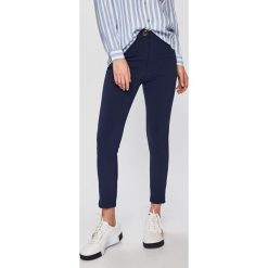 Answear - Spodnie. Niebieskie spodnie damskie ANSWEAR, s, bez wzorów, z elastanu, casualowe. W wyprzedaży za 59,90 zł.
