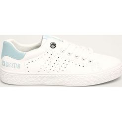 Big Star - Tenisówki. Białe trampki i tenisówki damskie BIG STAR, bez wzorów, z gumy, bez zapięcia. Za 129,90 zł.