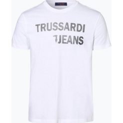 Trussadi Jeans - T-shirt męski, biały. Białe t-shirty męskie Trussadi Jeans, m, z nadrukiem, z jeansu, bez kołnierzyka. Za 169,95 zł.