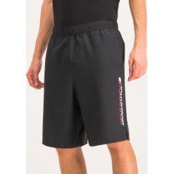 Szorty materiałowe Tommy Sport Logo S20S200072. Czarne spodenki sportowe męskie Tommy Sport, s, bez wzorów, z poliesteru, sportowe. W wyprzedaży za 139,00 zł.