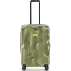 Walizka Stripe średnia Olive. Zielone walizki Crash Baggage, bez wzorów. Za 1290,00 zł.