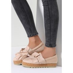 Trampki damskie slip on: Beżowe Slip On Sturmfrei
