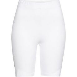 Krótkie kolarki bonprix biały. Białe spodnie damskie bonprix. Za 37,99 zł.