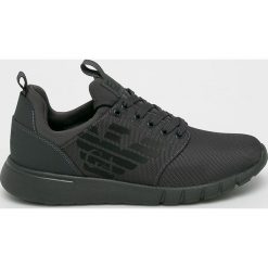 EA7 Emporio Armani - Buty. Szare sneakersy męskie EA7 Emporio Armani, z okrągłym noskiem, na sznurówki. W wyprzedaży za 399,90 zł.